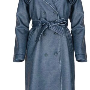 Women's Blue Trench Coat